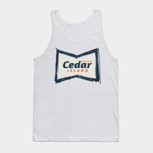 Cedar Island, NC Summertime Vacationing Bowtie Sign Tank Top